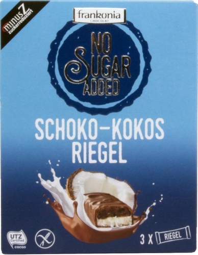 Frankonia No sugar added Schoko-Kokos riegel 100g